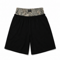 Black Layered Camo Shorts