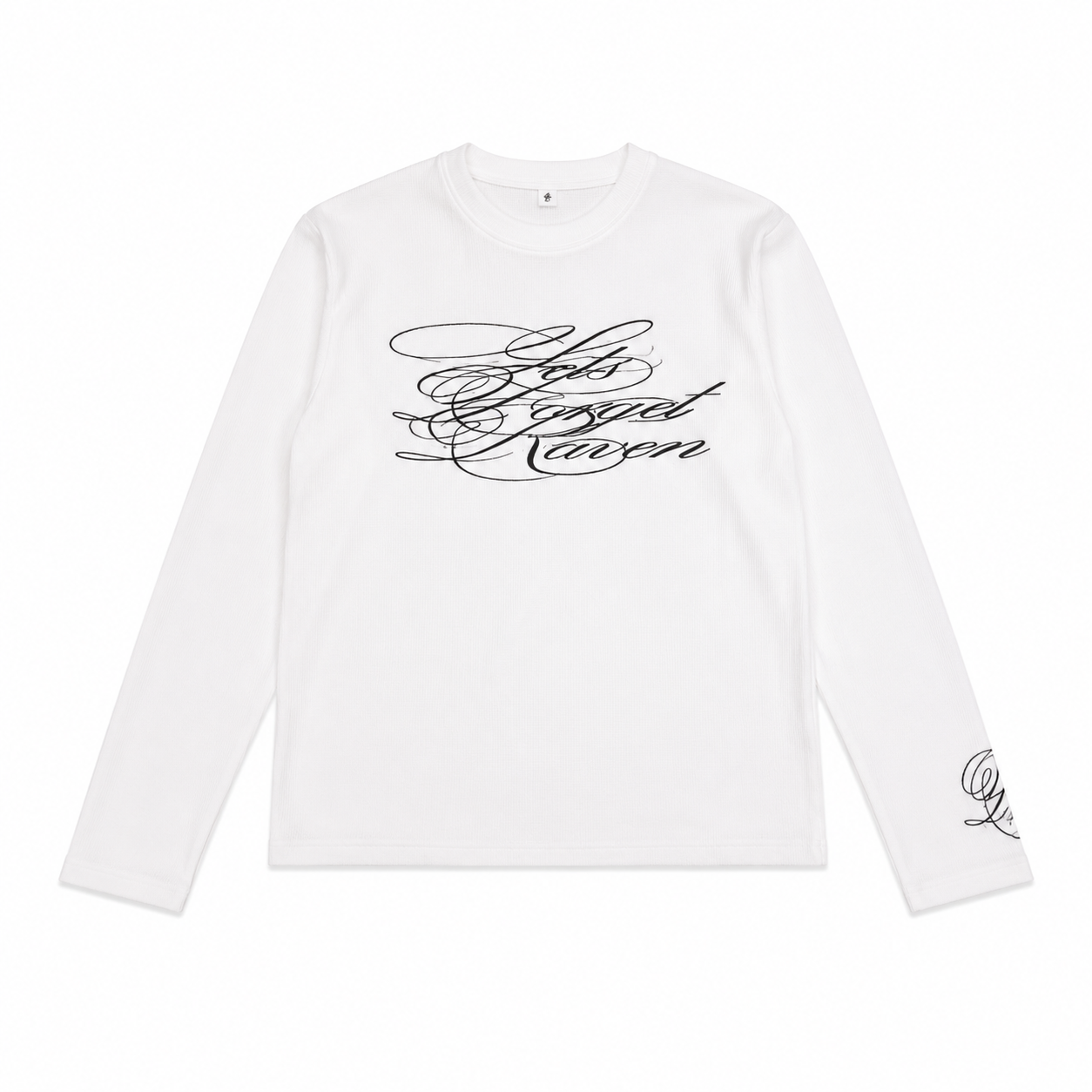 Forever Script Long Sleeve (white)