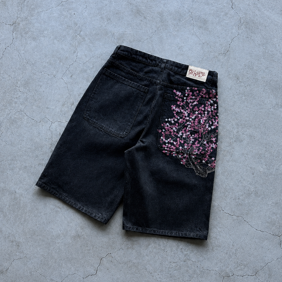 Sakura Denim Shorts