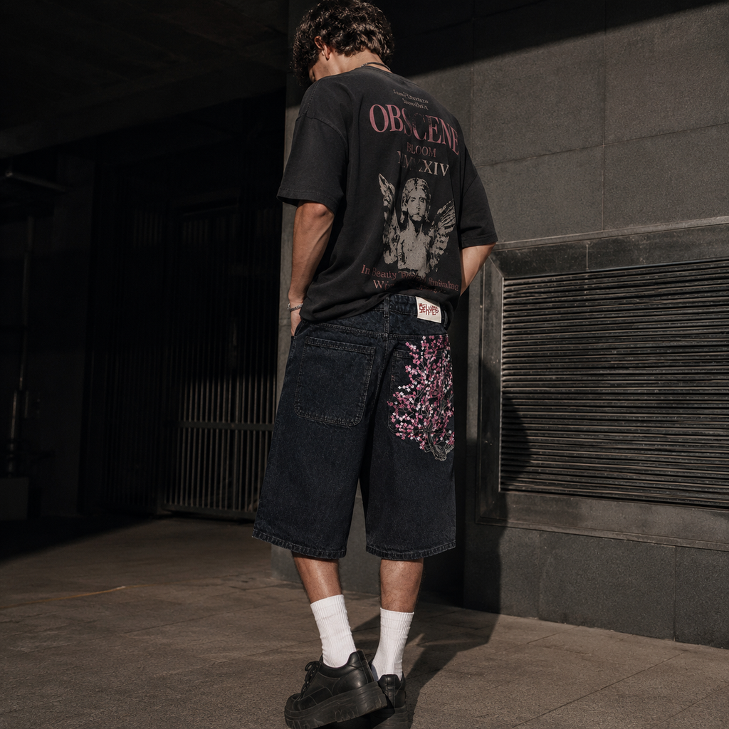 Sakura Denim Shorts