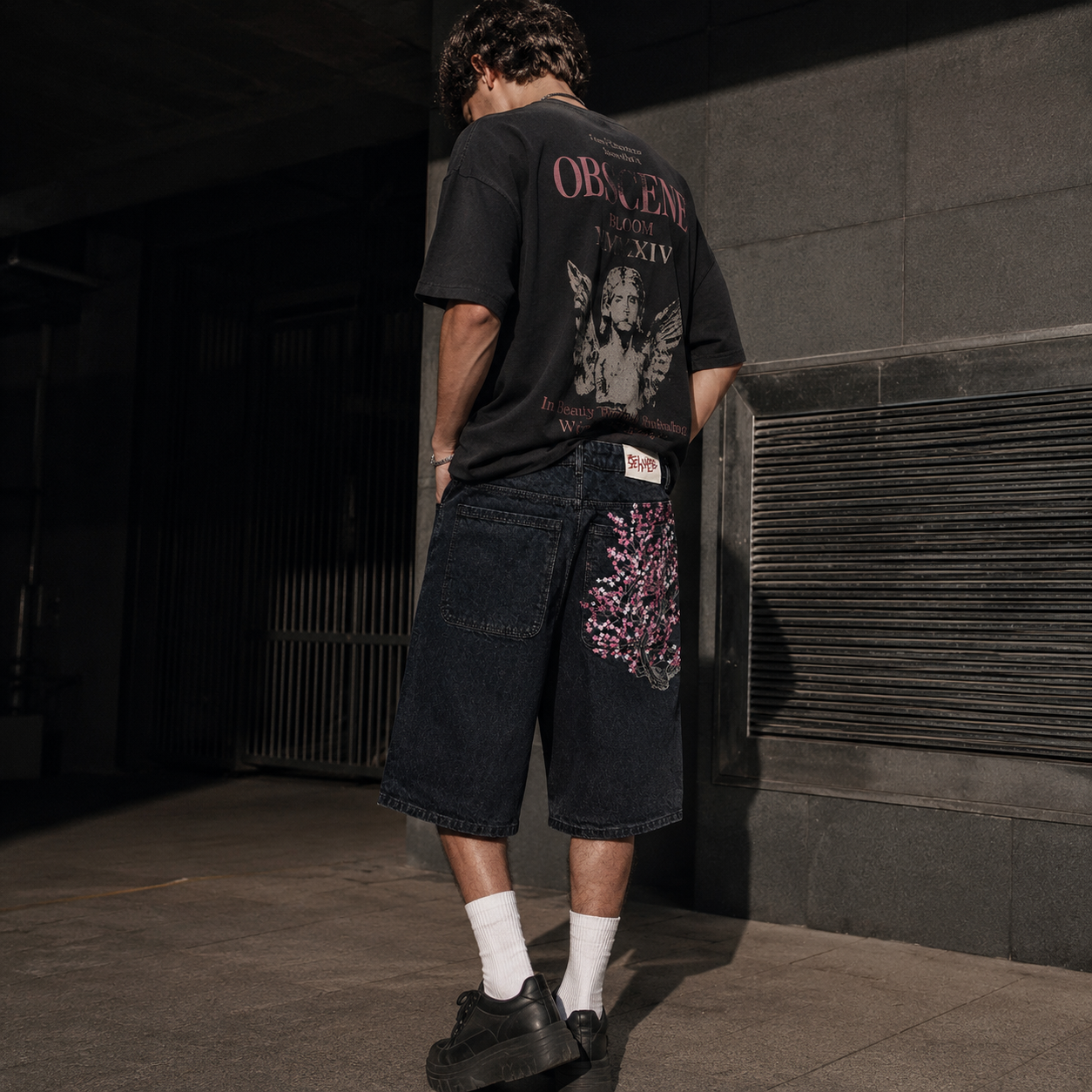 Sakura Denim Shorts
