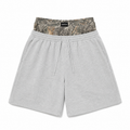Gray Layered Camo Shorts