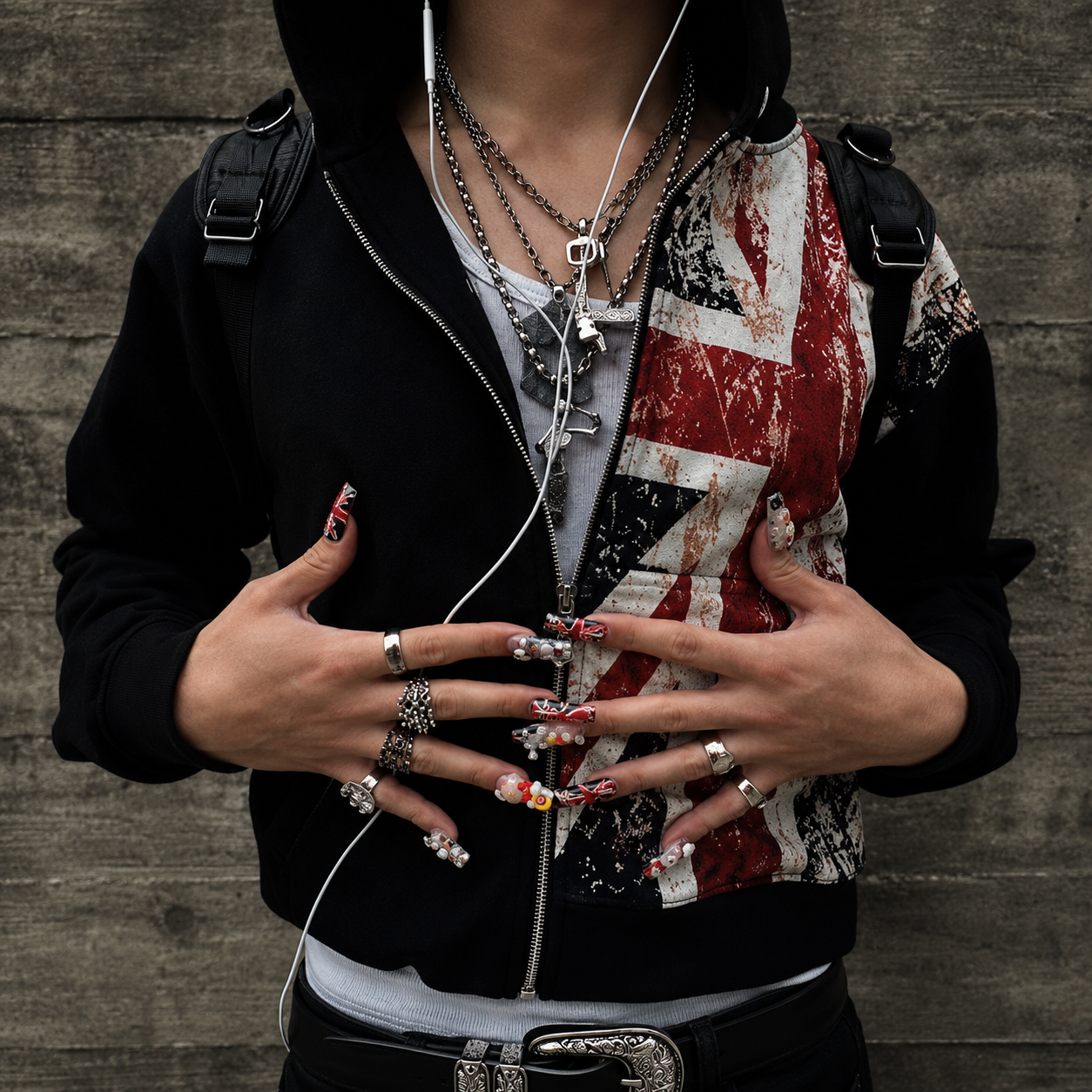 Union Flag Zip Hoodie